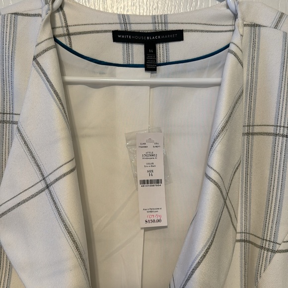 WHITE PLAID SKIRT SUIT SET - Picture 3 of 12